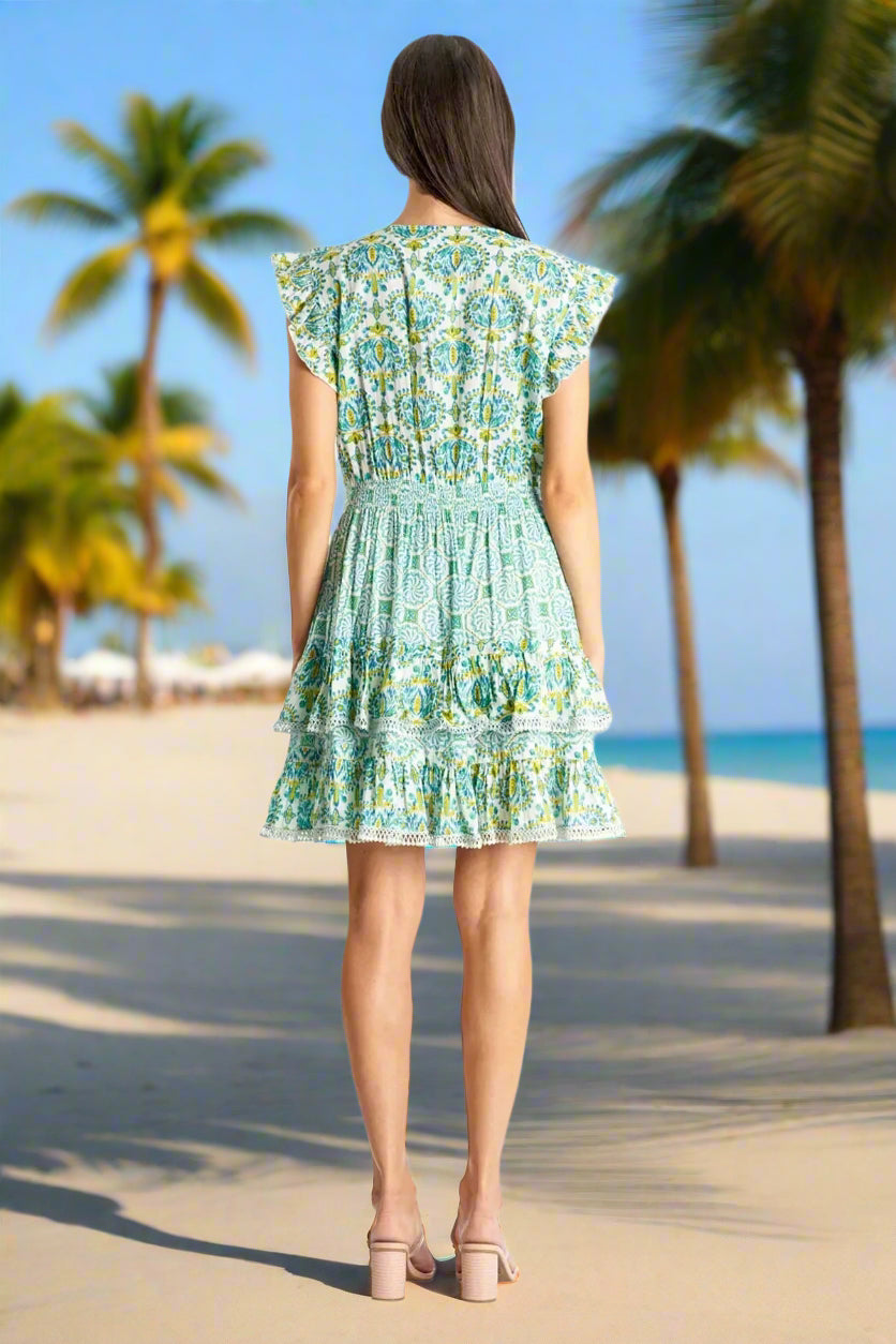 Womens Beach Mini Dresses - La Moda Clothing