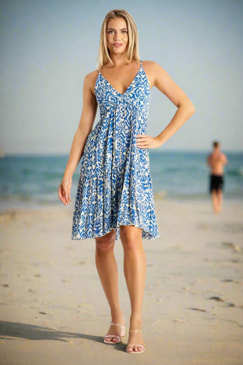 Spaghetti Strap Mini Dress - La Moda Clothing