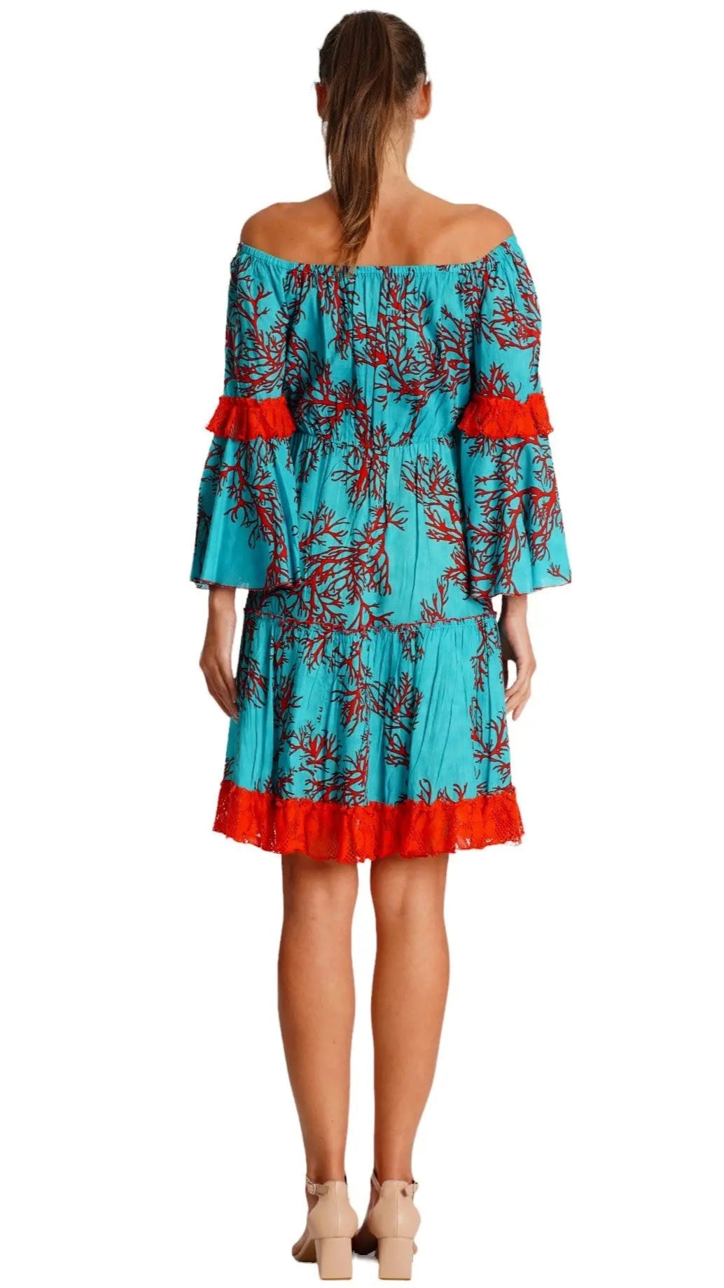 Off Shoulder Summer Mini Dress  La Moda Clothing