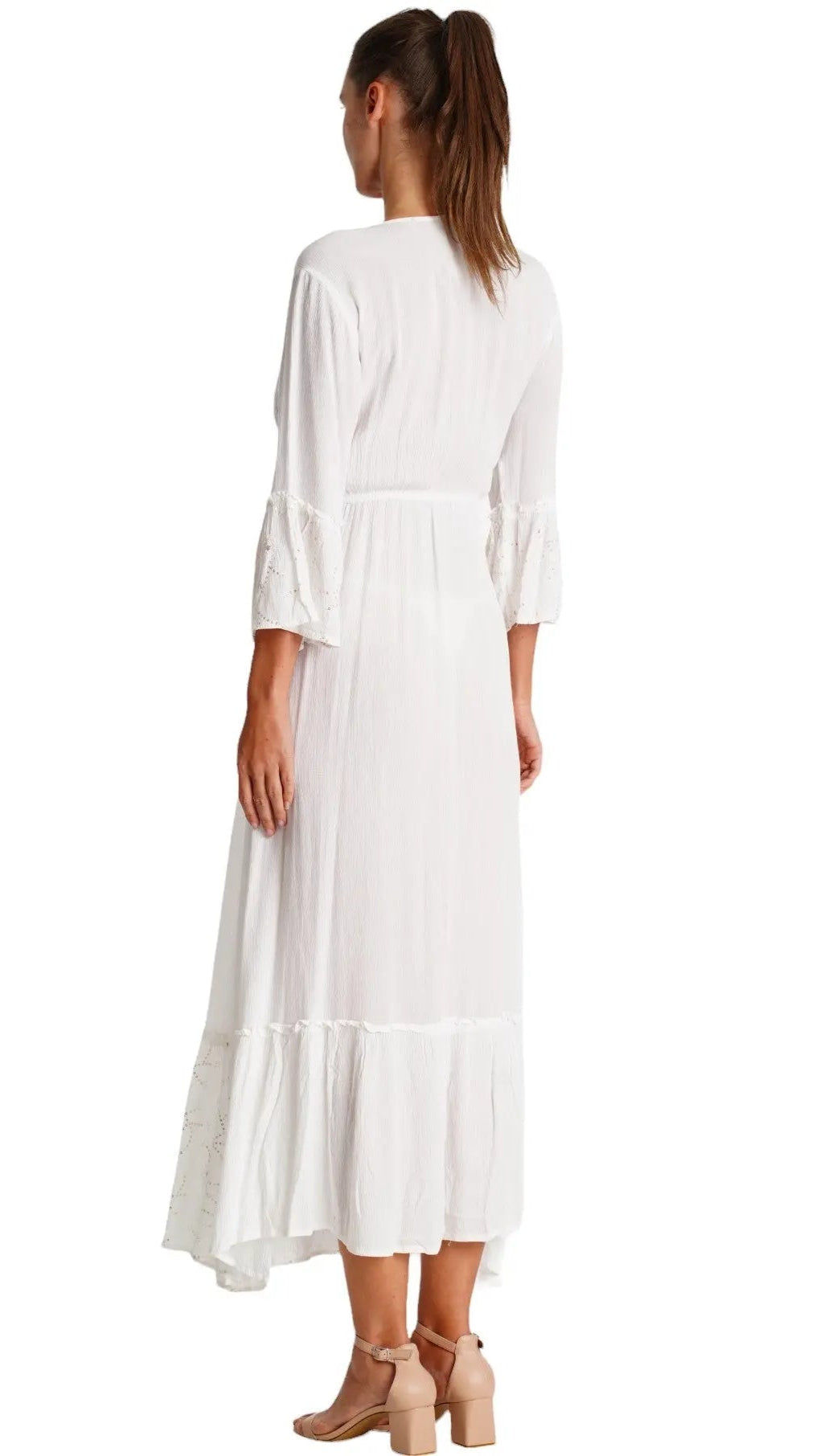 White Maxi Dress  La Moda Clothing