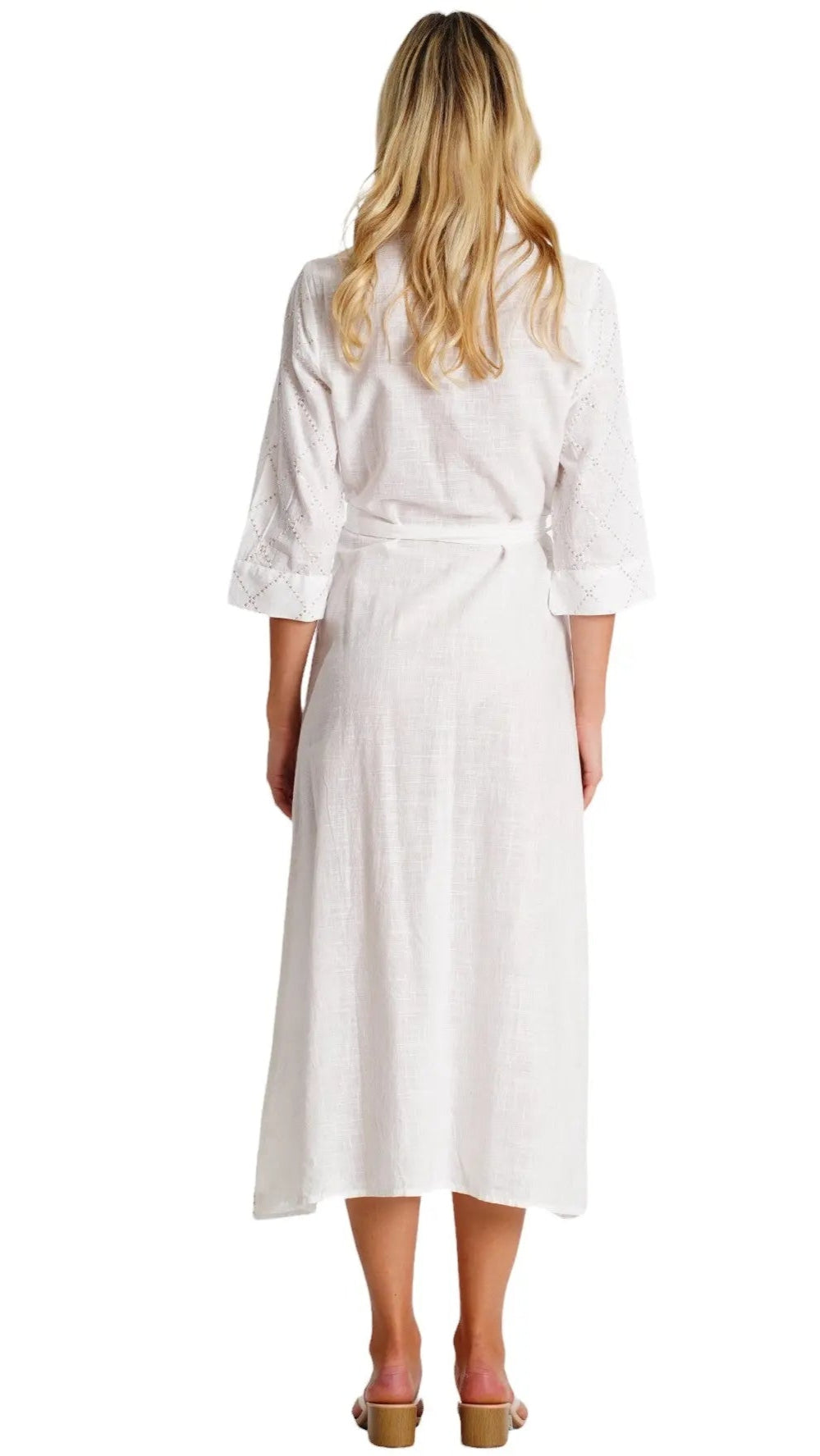 Maxi Shirt Dress  La Moda Clothing