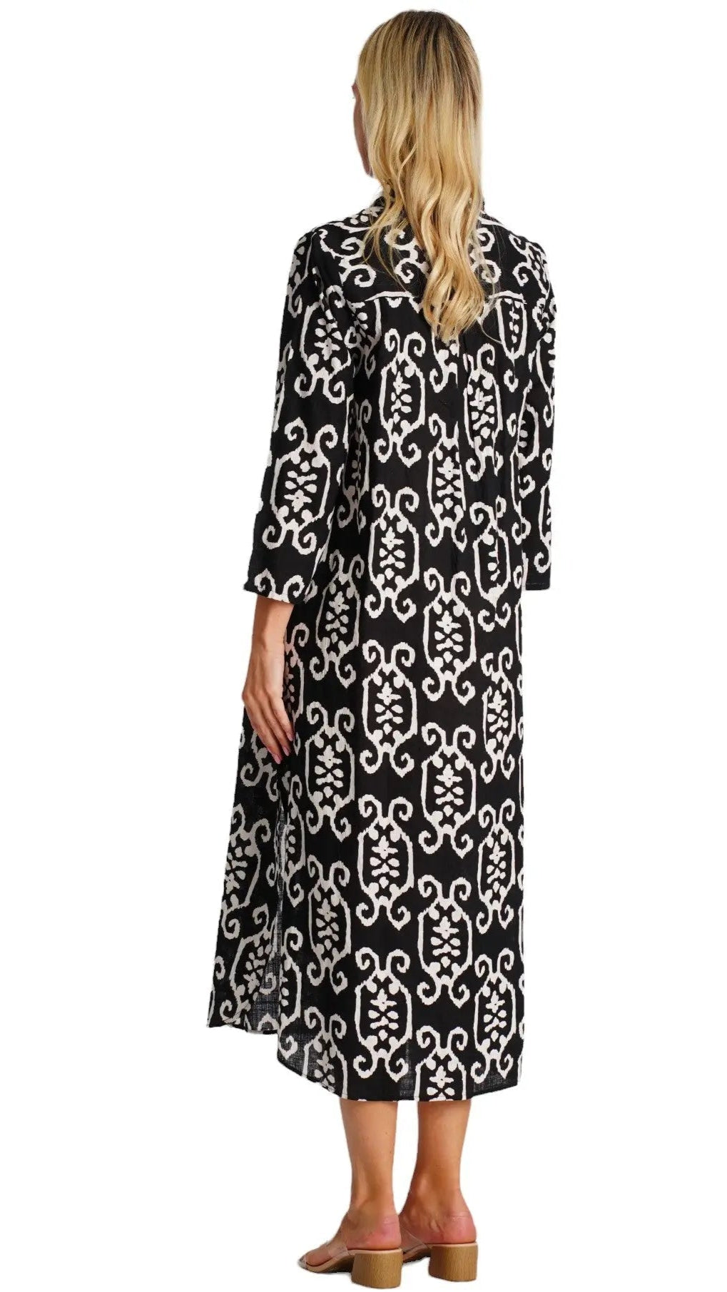 Maxi Shirt Dress  La Moda Clothing