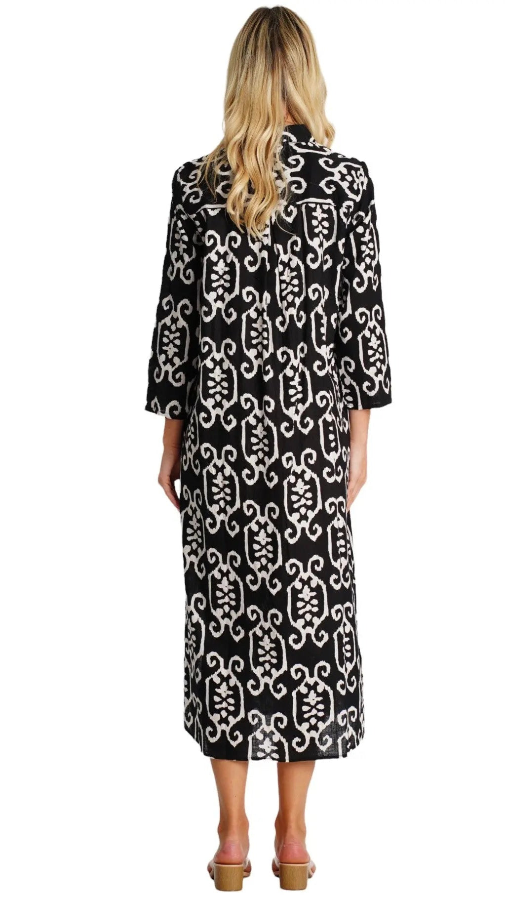 Maxi Shirt Dress  La Moda Clothing