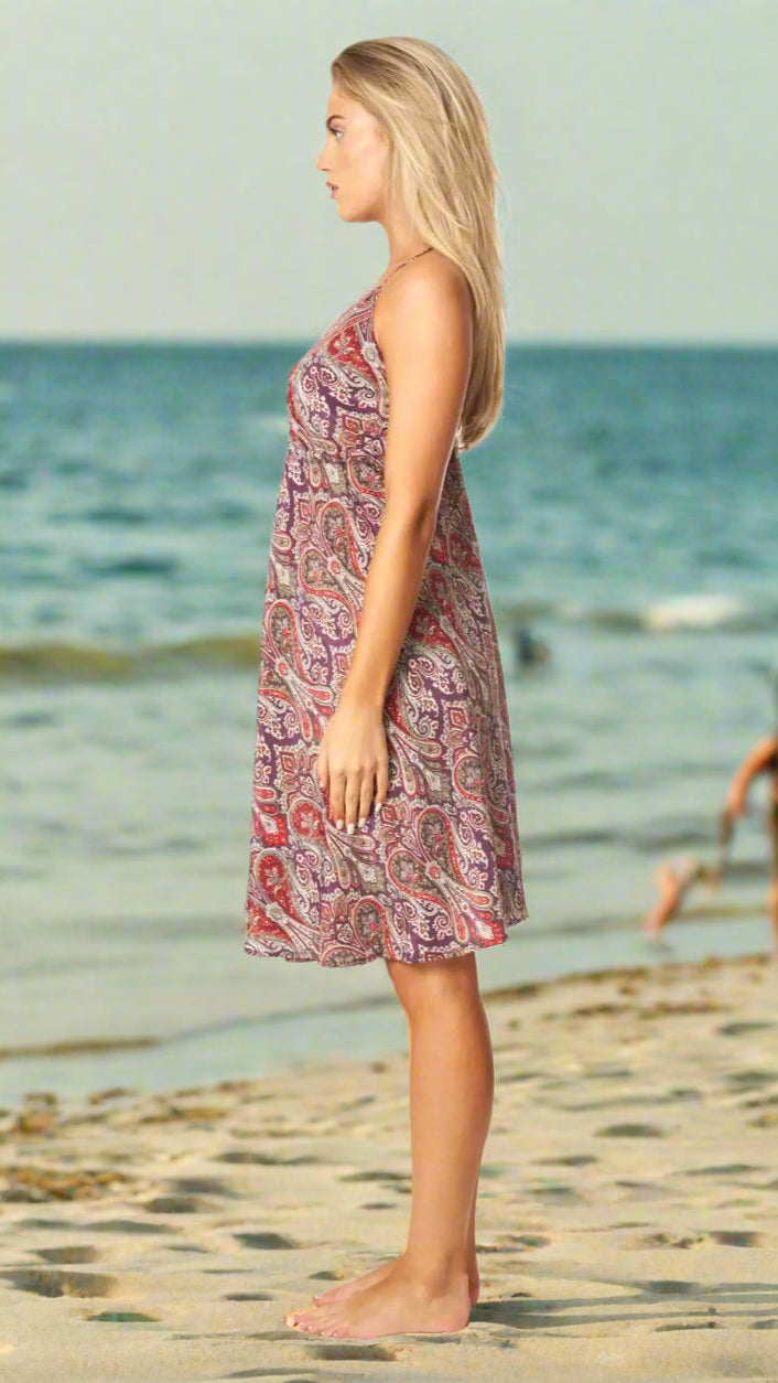 Cute Positano Mini Boho Dresses - La Moda Clothing