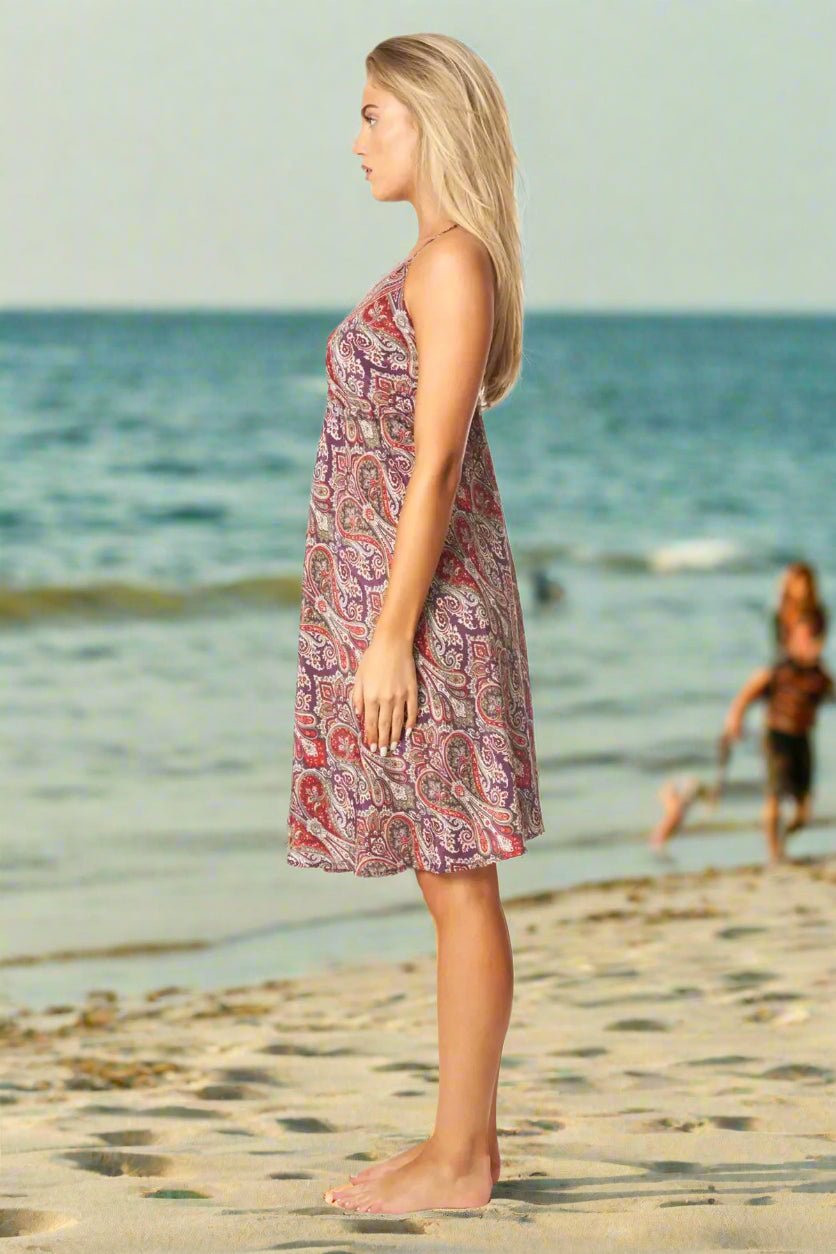 Cute Positano Mini Boho Dresses - La Moda Clothing