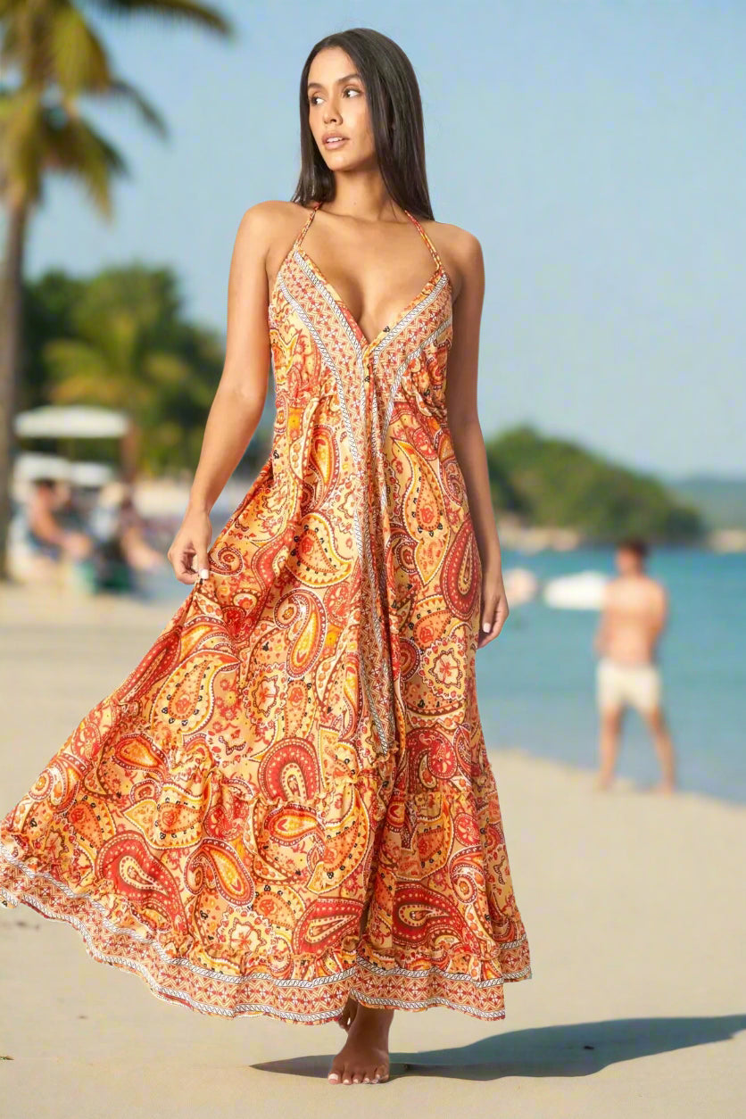 Cute Positano Maxi Dresses - La Moda Clothing