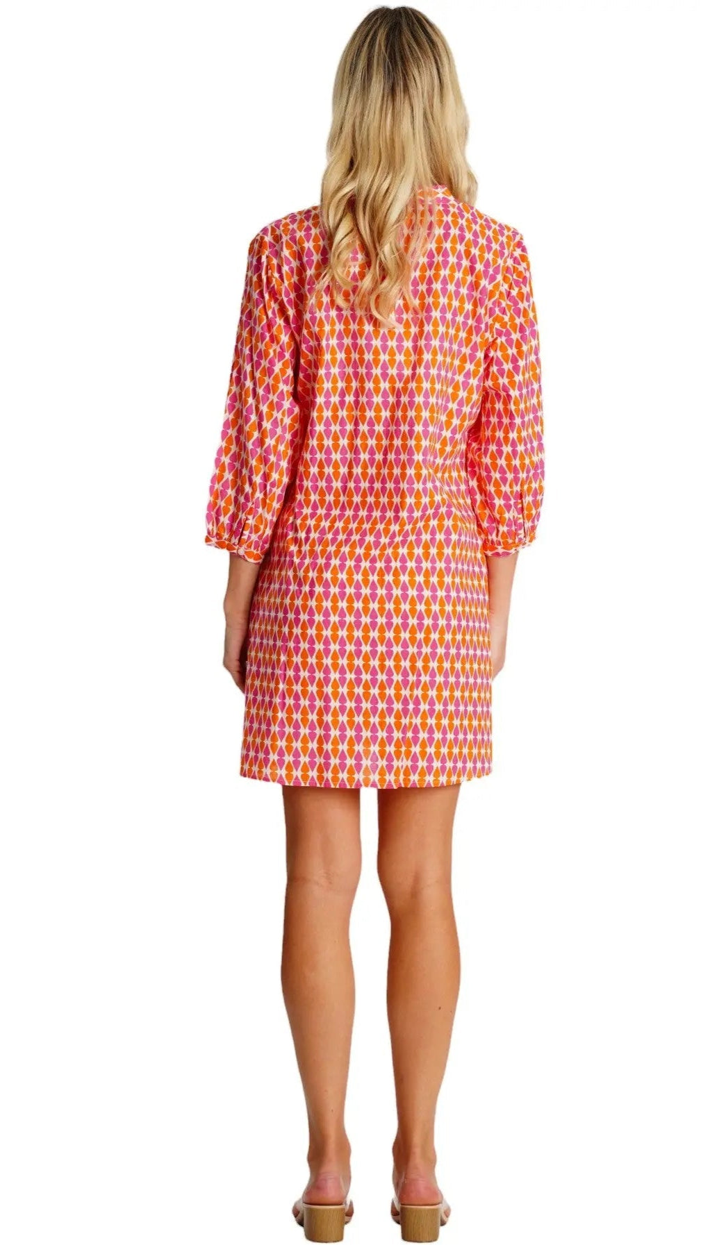 Front Pleated Shirt Dress  La Moda Clothing