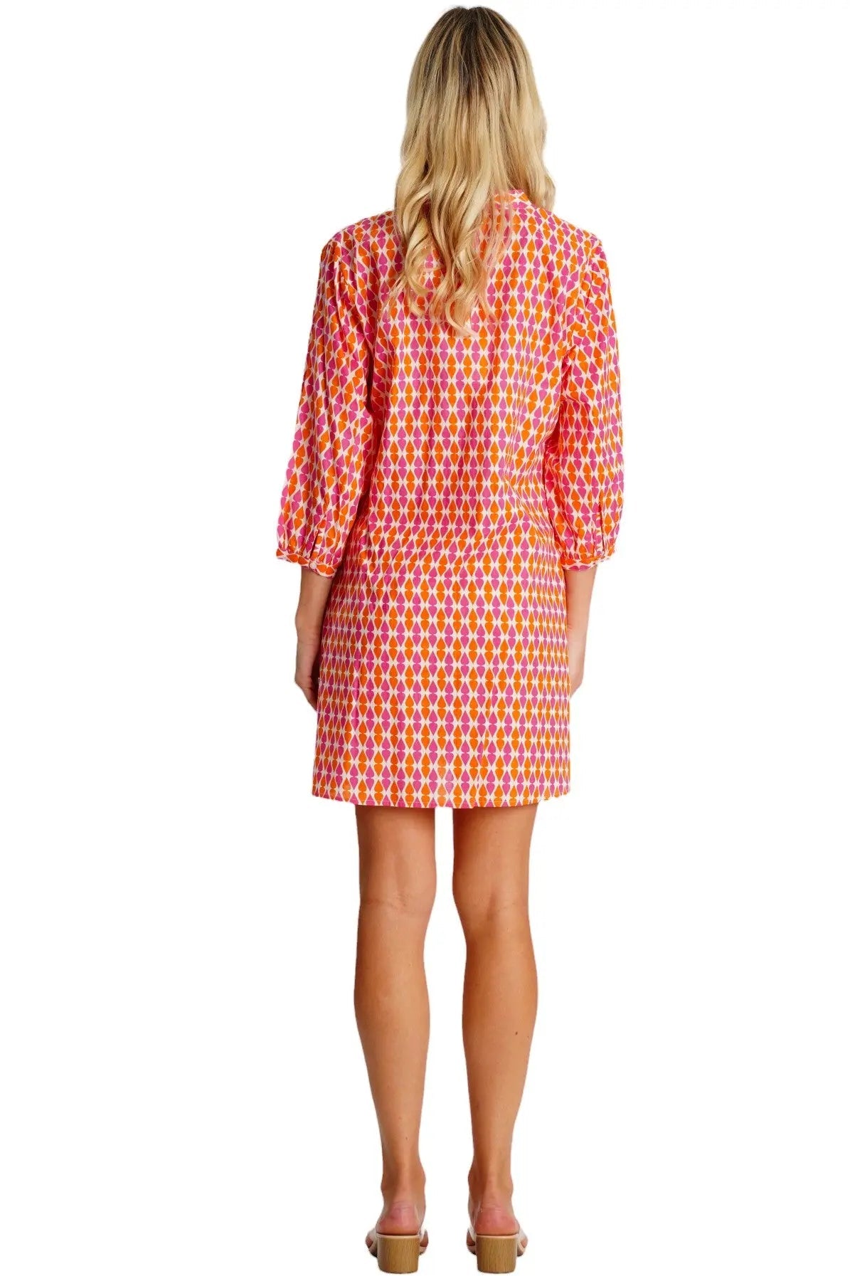 Front Pleated Shirt Dress  La Moda Clothing