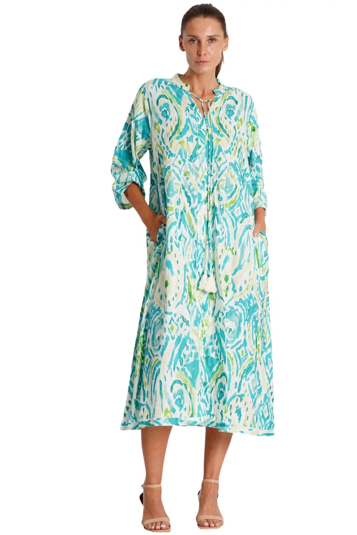 Cotton Caftan Dress La Moda Clothing