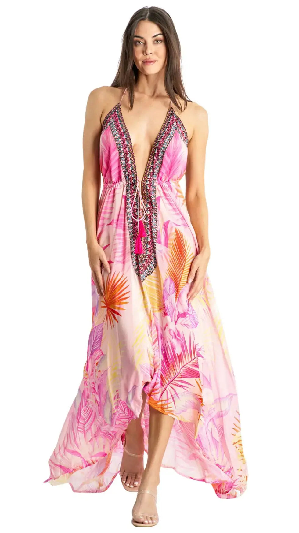 Backless Halter Maxi Dress La Moda Clothing 3 Way Dress