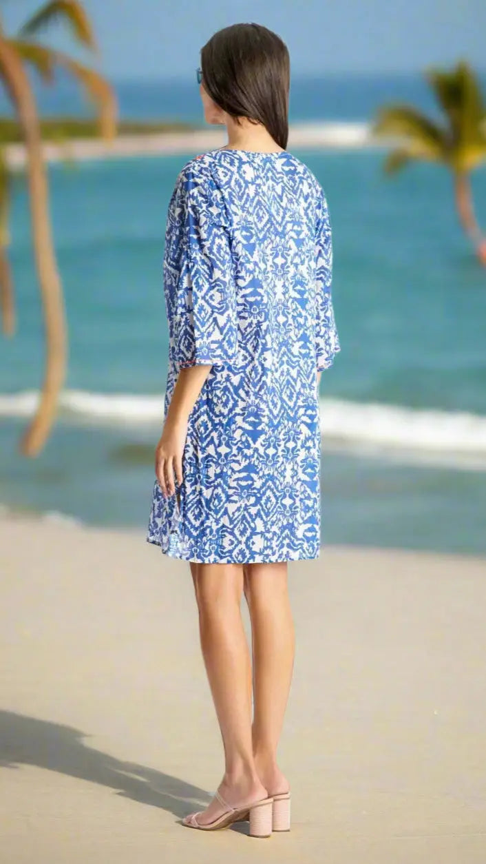 Beach Cover-up Tunic by Club Moda La Moda Clothing Coverups