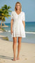 California Coastal White Lace Sexy Mini Dress