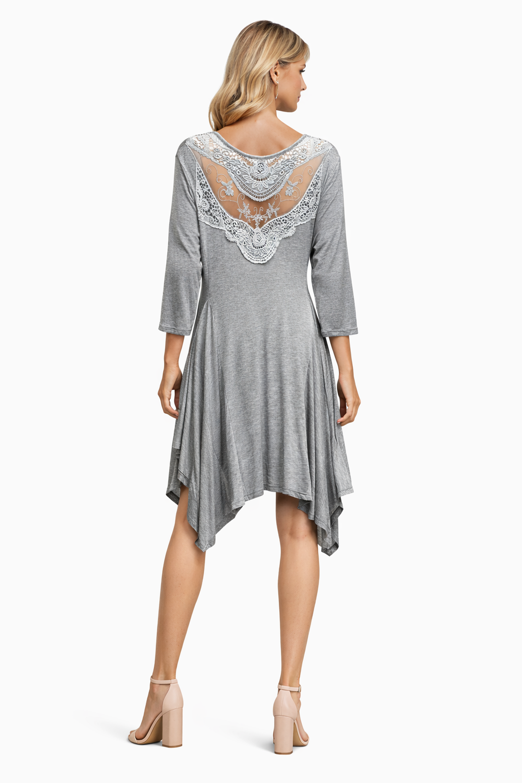 Asymmetrical Knit Resort Tunic Club Moda Resort Wear - styling view 4