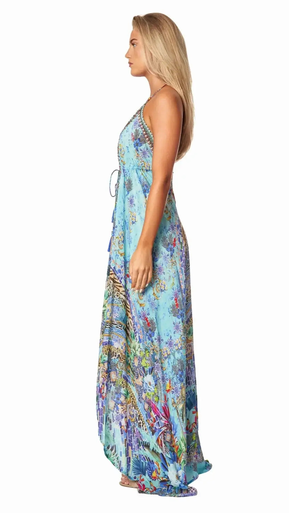 Poppy Garden Convertible 3 Way Maxi Dress Wholesale - La Moda Clothing