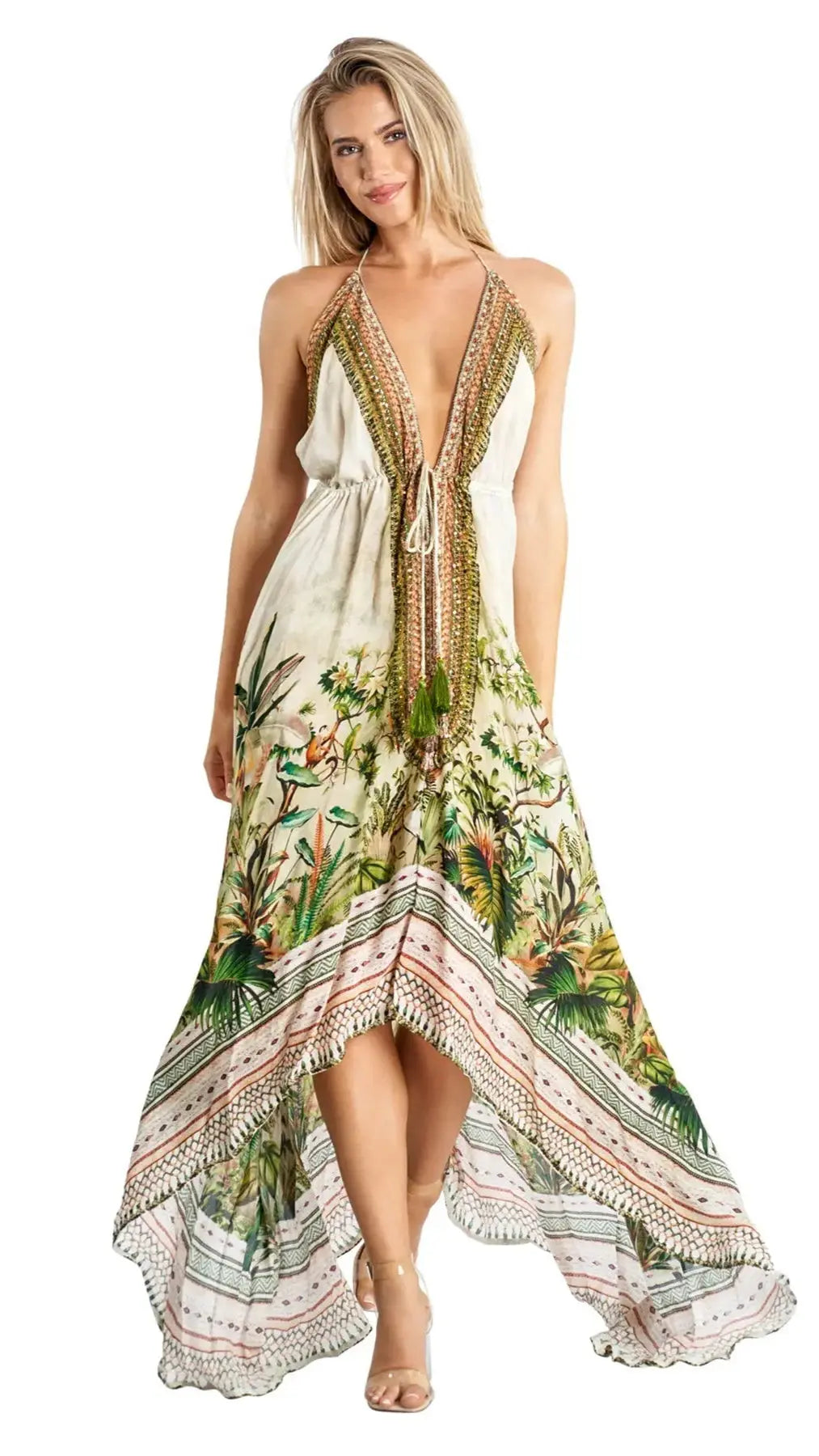 Convertible 3 Way Resort Maxi Dress Wholesale - La Moda Clothing