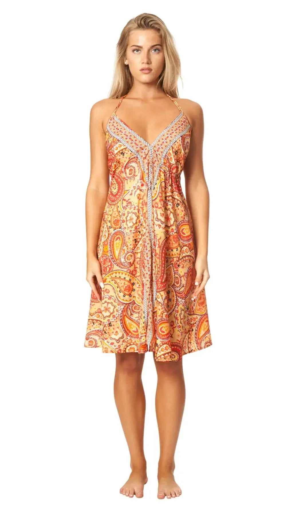 Cute Positano Mini Boho Dresses - La Moda Clothing