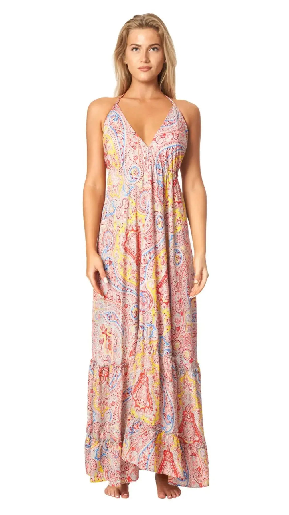 Cute Positano Tropical Maxi Dresses La Moda Clothing Clearance