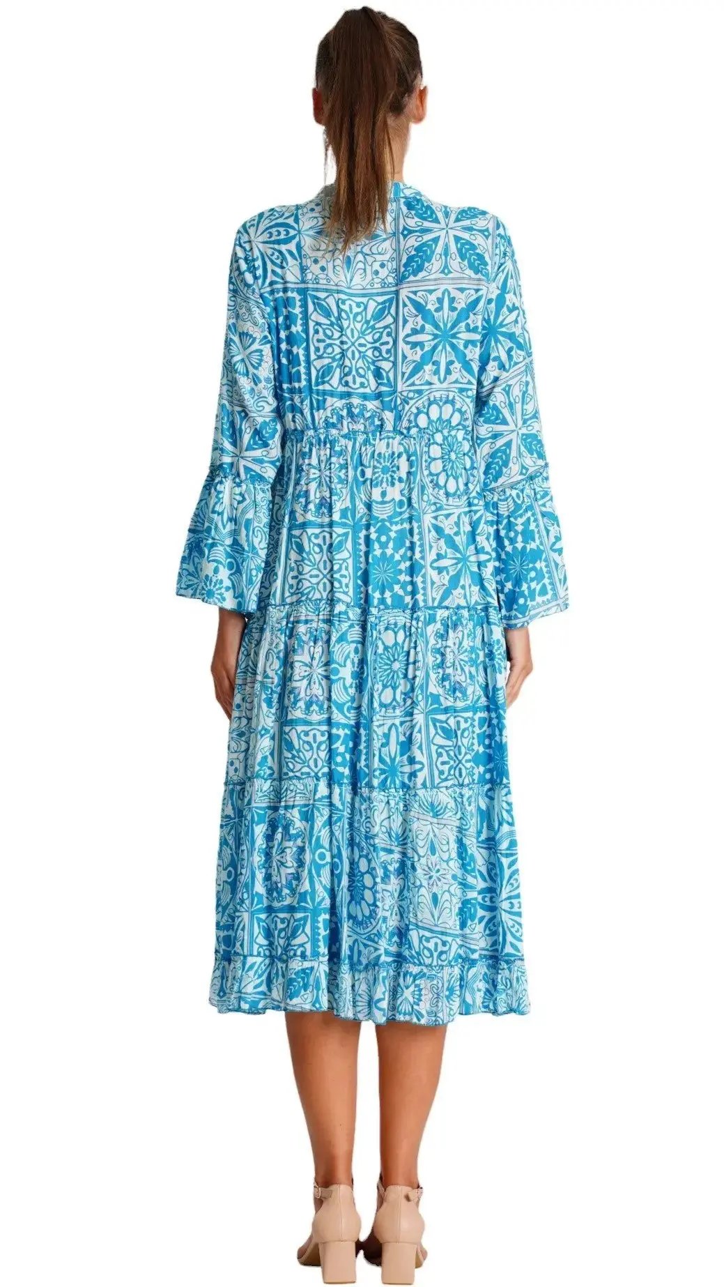 Danae Midi Shirt Dress  La Moda Clothing