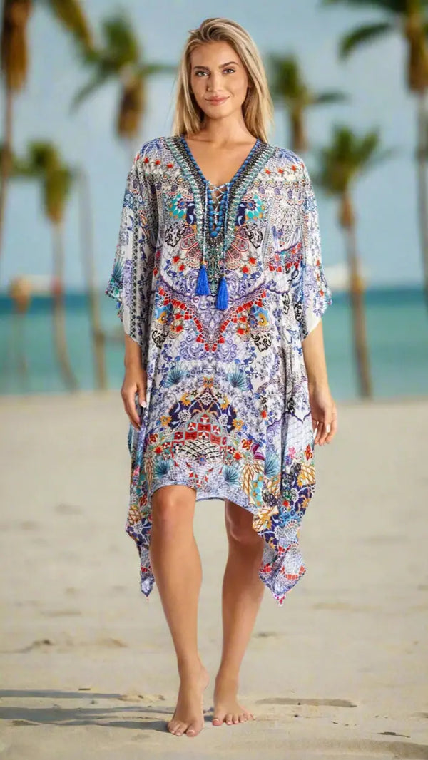 Designer Caftans Kaftan for Tropical Destinations La Moda Clothings Kaftans