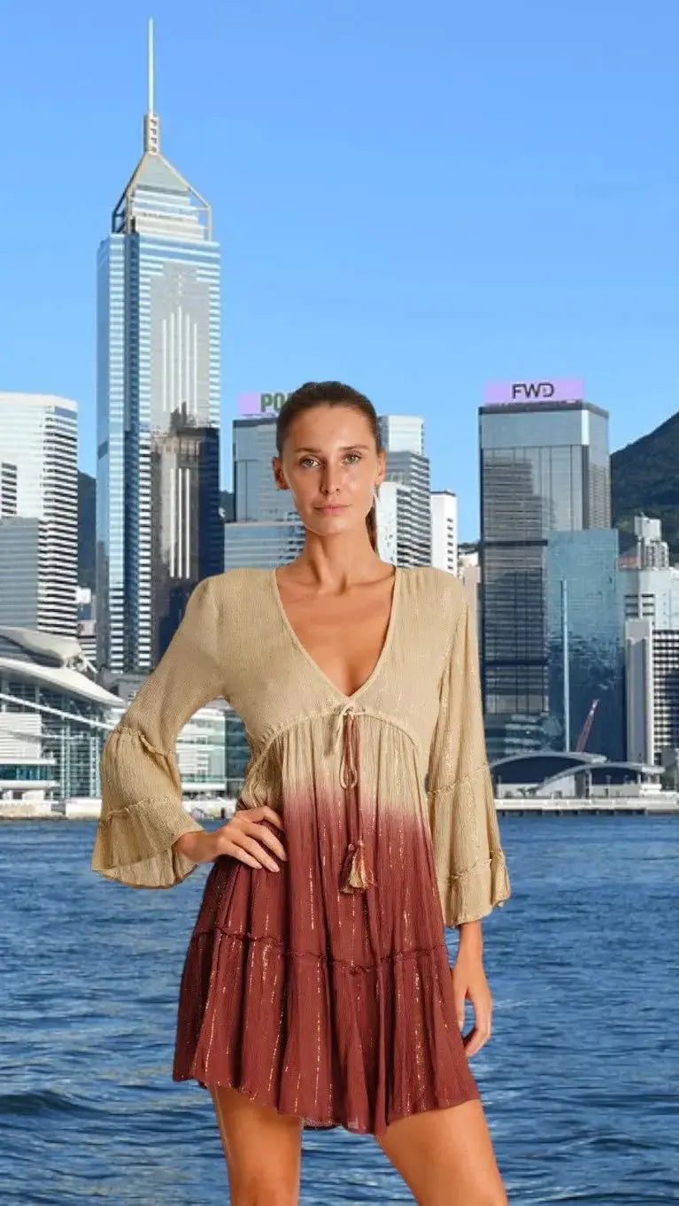 Dyed Mini Dress La Moda Clothing Mini Dress