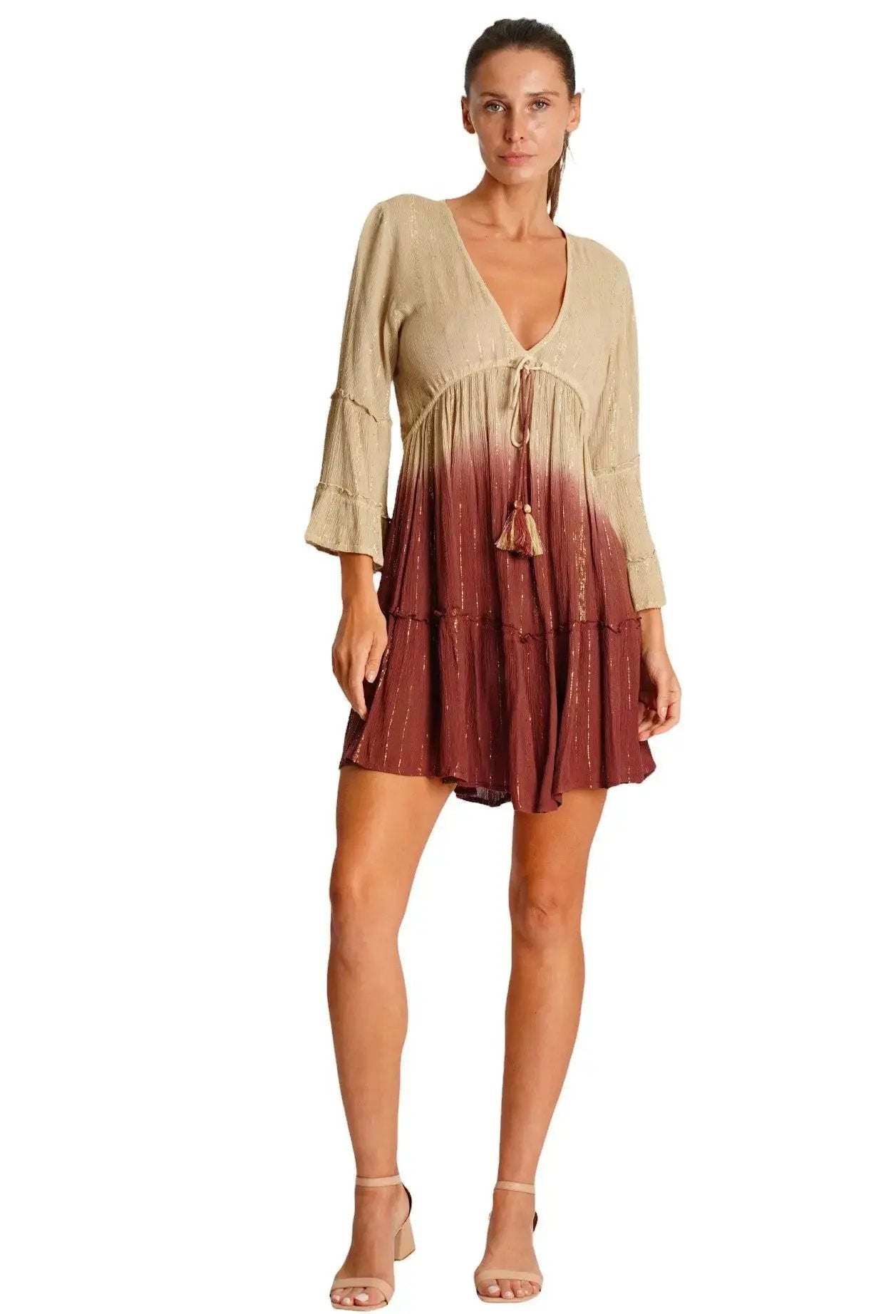 Dyed Mini Beach Dress | Lightweight Summer & Resort Wear