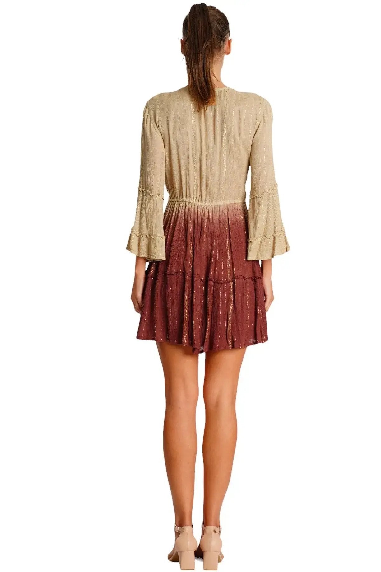 Dyed Mini Dress  La Moda Clothing