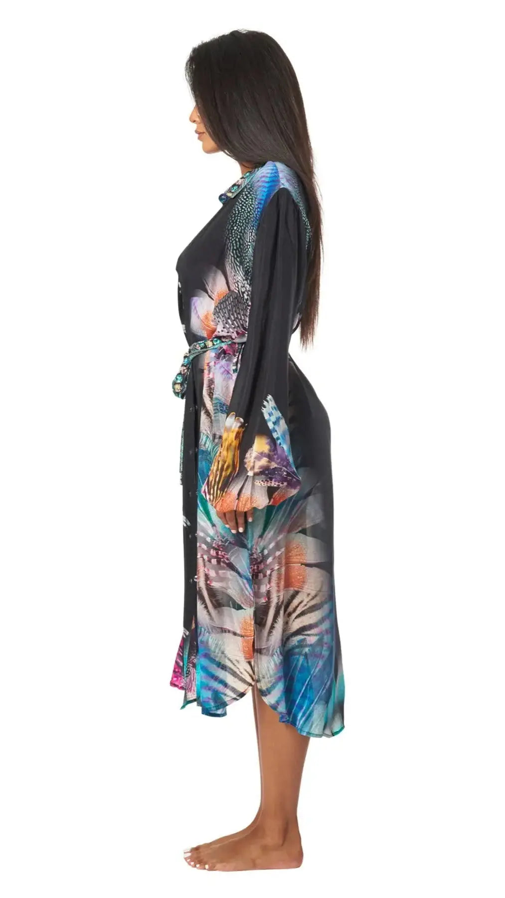 Easy Shirtdress Cover-Up - La Moda Clothing