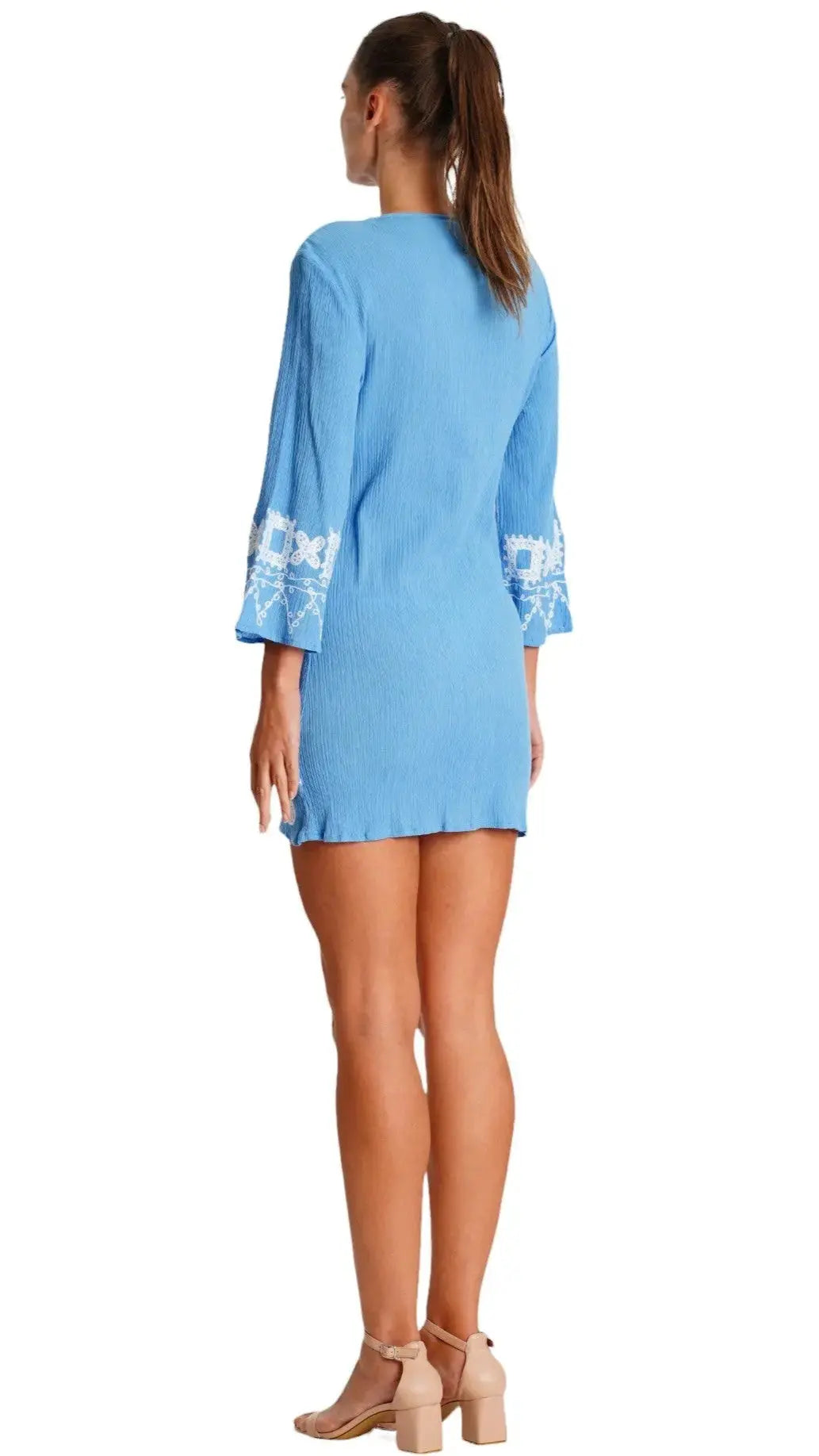 Embroidered Beach Cover Up La Moda Clothing Coverups