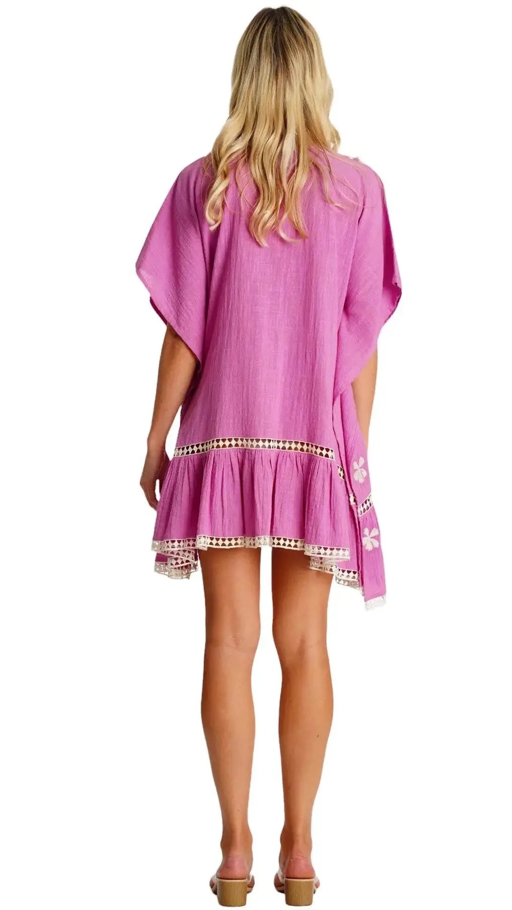 Embroidered Cover Up Caftan  La Moda Clothing