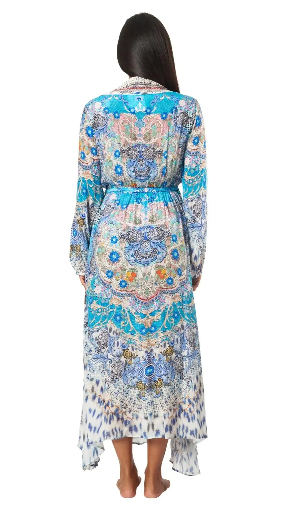 Feminine Moda Women's Maxi Wrap Dress La Moda Clothing Maxi Dresses