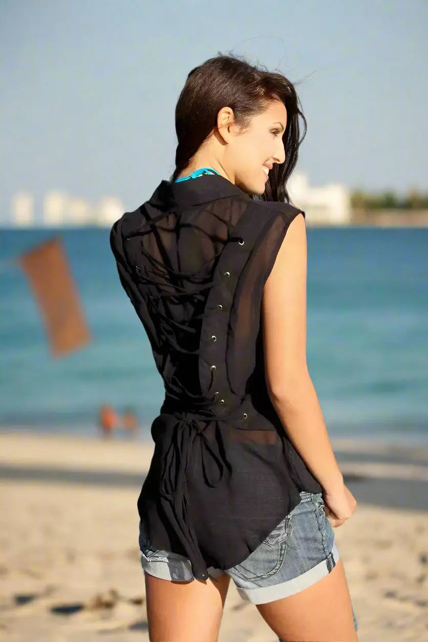 Sheer Summer Tops from La Moda - La Moda Clothings