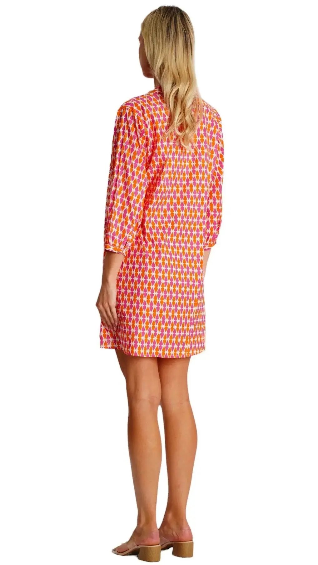 Front Pleated Shirt Dress  La Moda Clothing