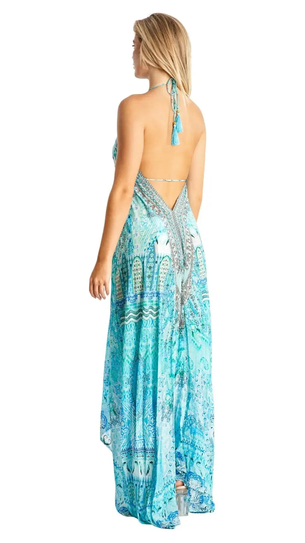 Halter Resort Maxi Dress La Moda Clothing 3 Way Dress