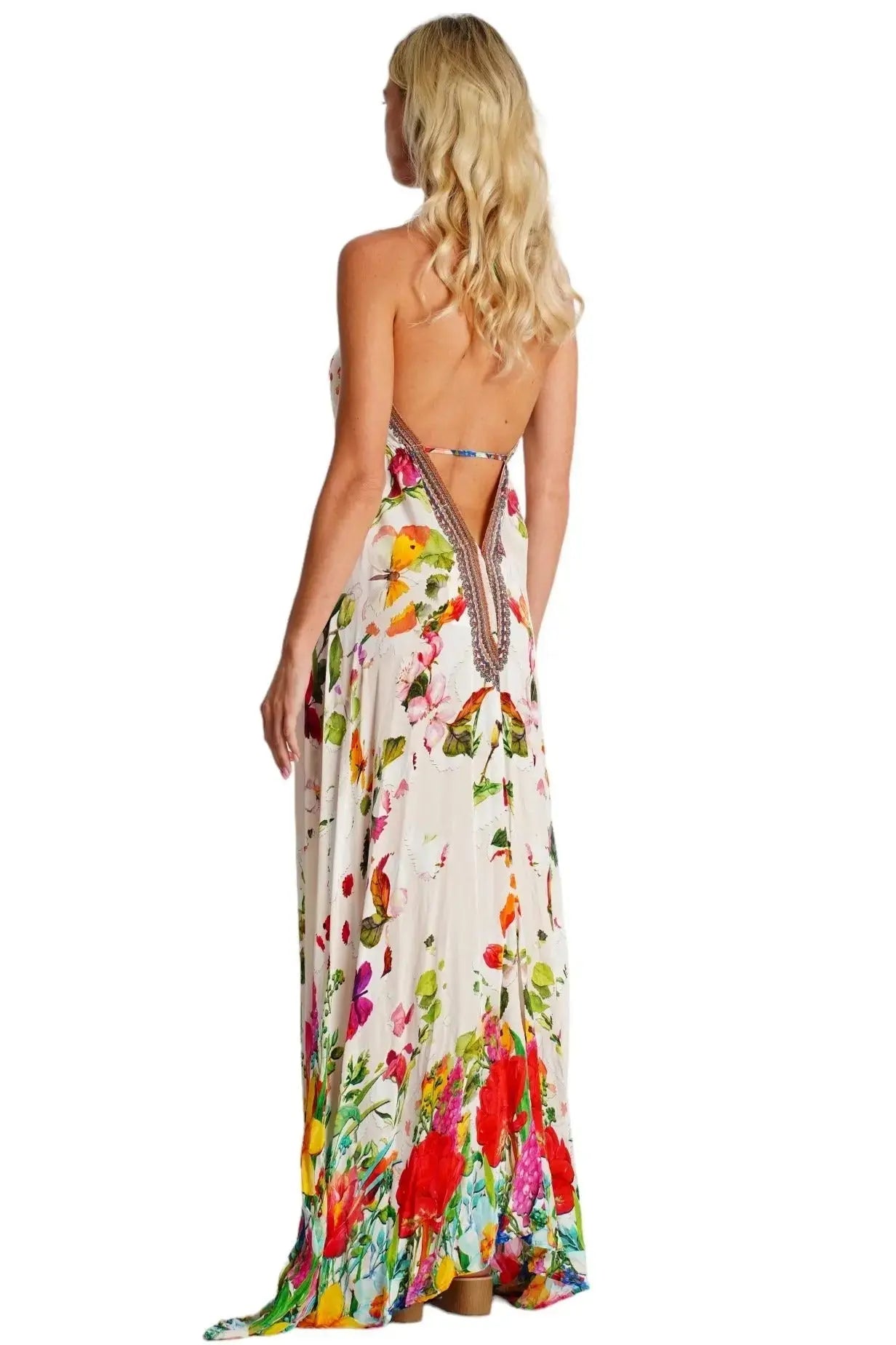 High-Low Halter Maxi Dress La Moda Clothing 3 Way Dress