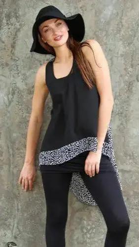 High Low Summer Tunics in Animal Mix prints | La Moda Tunics - La Moda Clothings