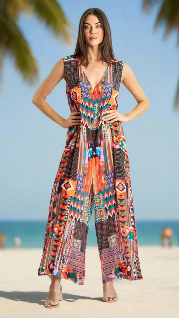 Hippie Bohemian Jumpsuit - La Moda Clothing
