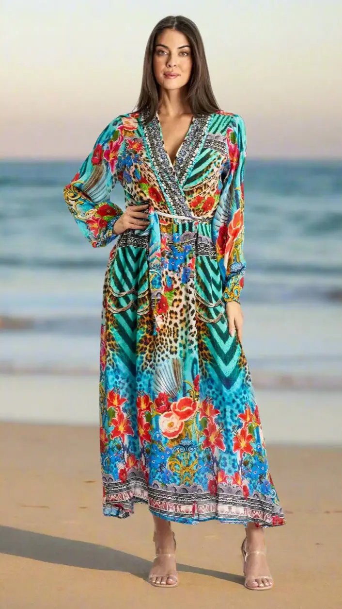Kimono Wrap Dress La Moda Clothing