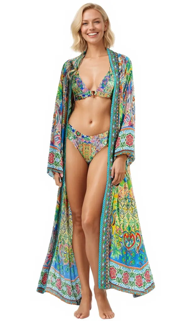 Long Kimono Cape La Moda Clothing Kimono