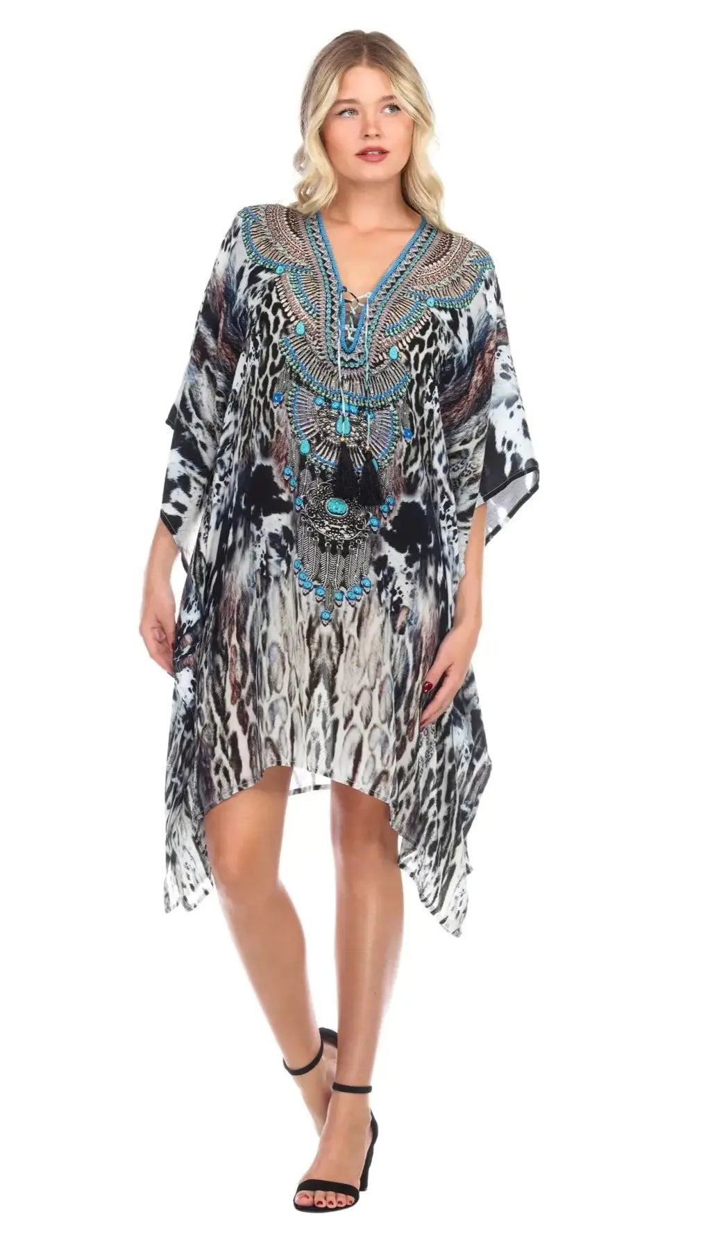 Luxury Caftans, Embellished Caftans, with matching swimwear, bikinis and maxi dresses - La Moda Clothings