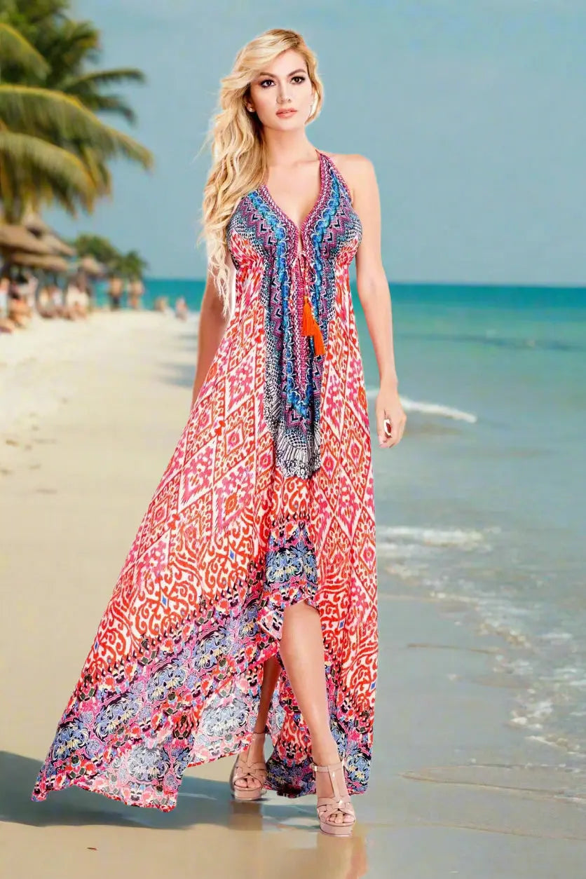 Maxi Dress for Summer Vacation - Premium Resort Wear | Luxury Maxi Dress for Vacation & Cruise | Club Moda