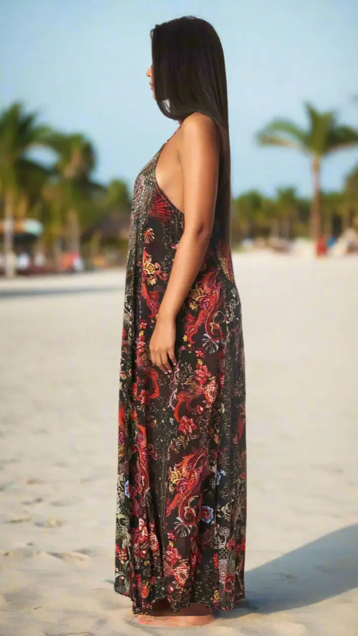 Racerback Maxi Dress for Resort or Cruise - La Moda Clothing