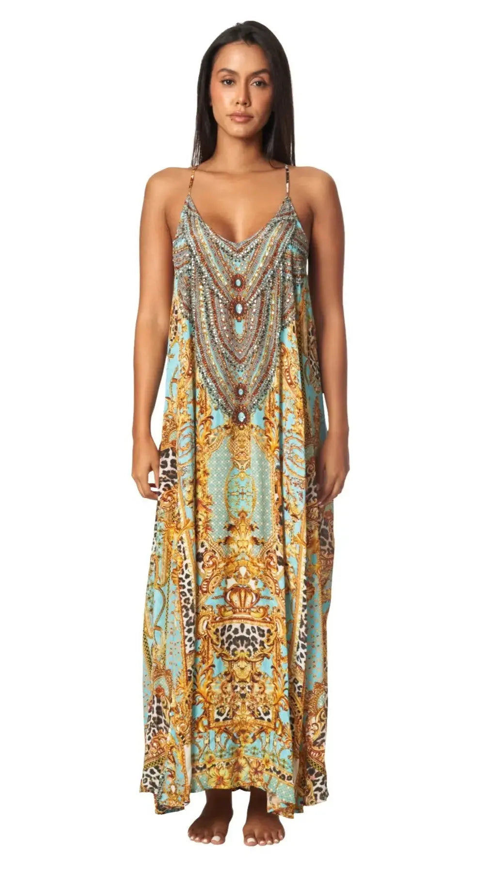 Maxi Dress for Resort or Cruise Holidays La Moda Clothings T Back Maxi