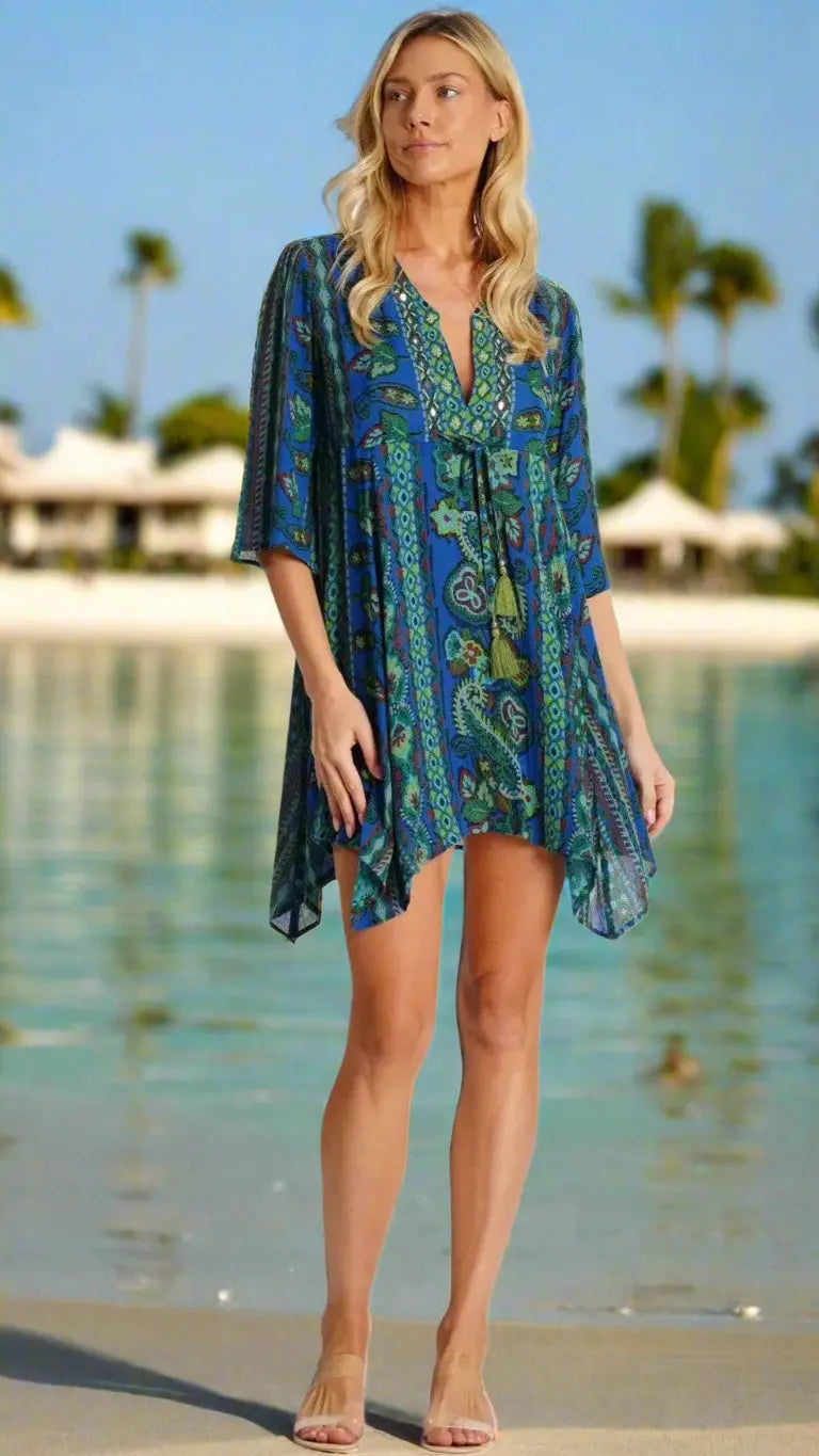 Mini Cover Up Dress  La Moda Clothing