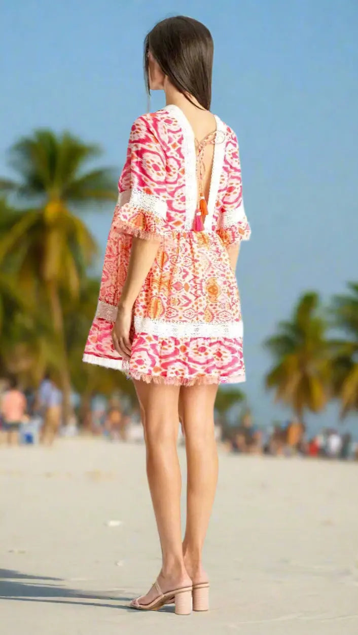 Printed Mini Dresses for Resort - La Moda Clothing