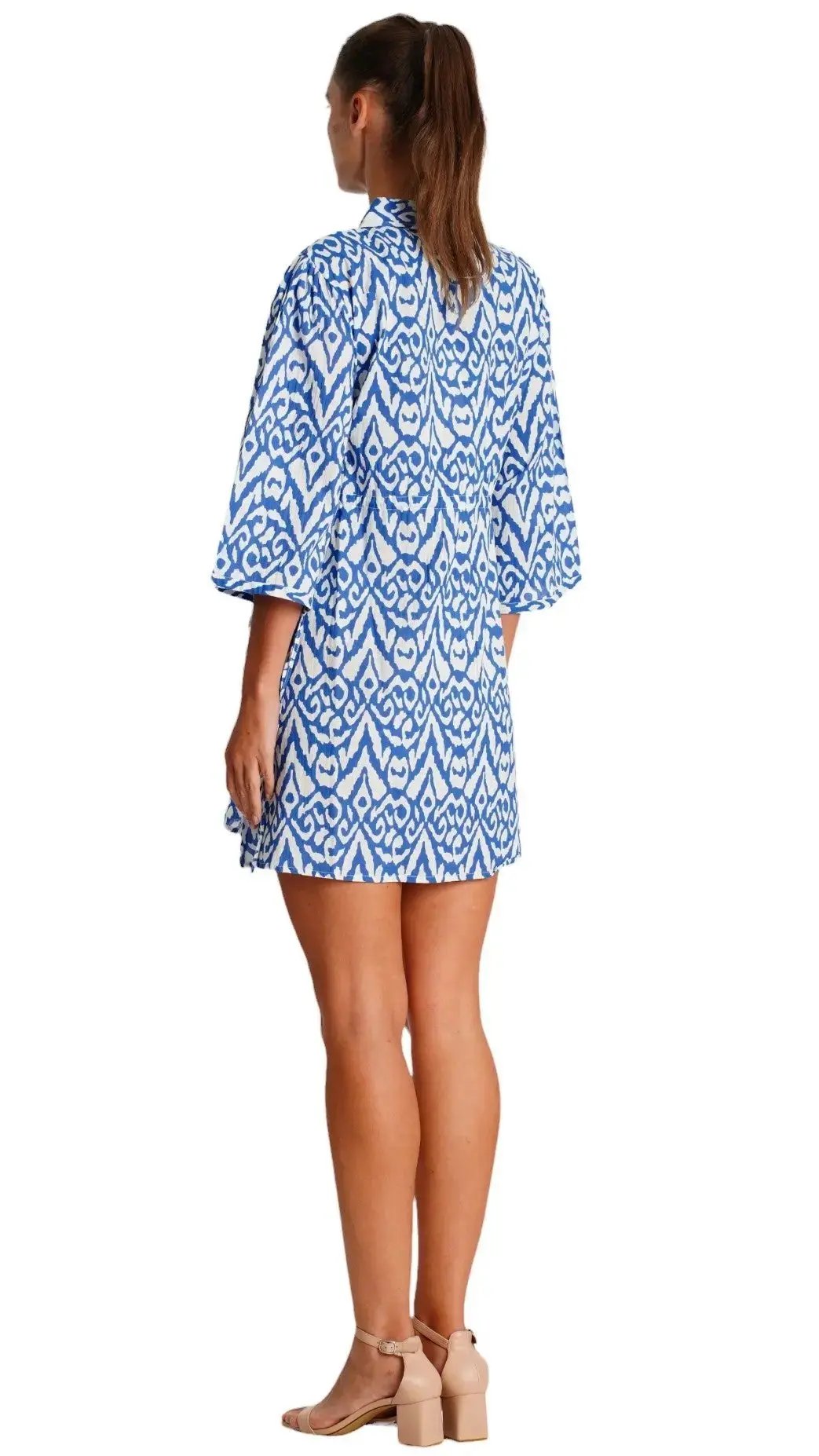 Front Drawstring Short Dress  La Moda Clothing