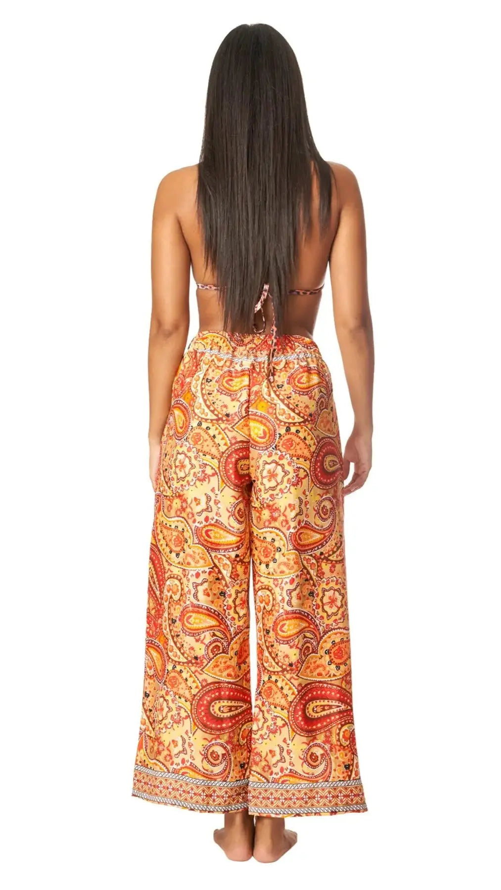 Positano Boho Spring Summer Pants for Tropical Getaways La Moda Clothing Pants