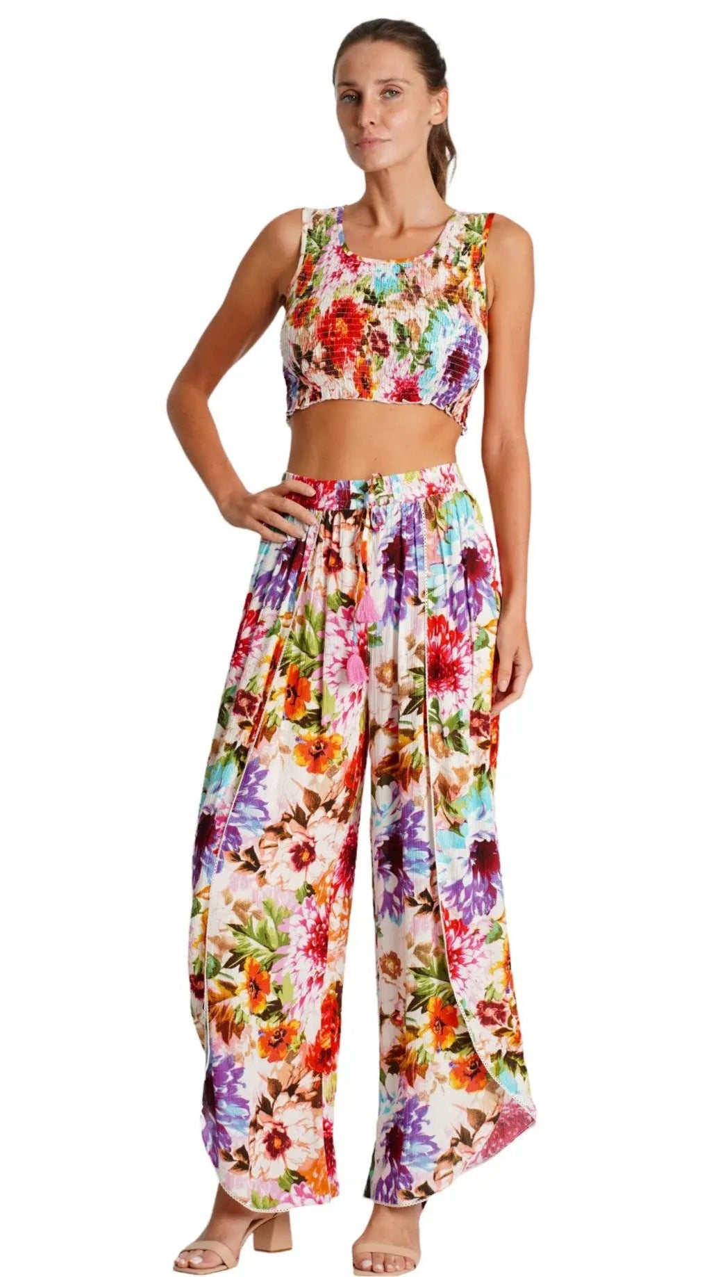 Split Pants 2 Pc Set  La Moda Clothing