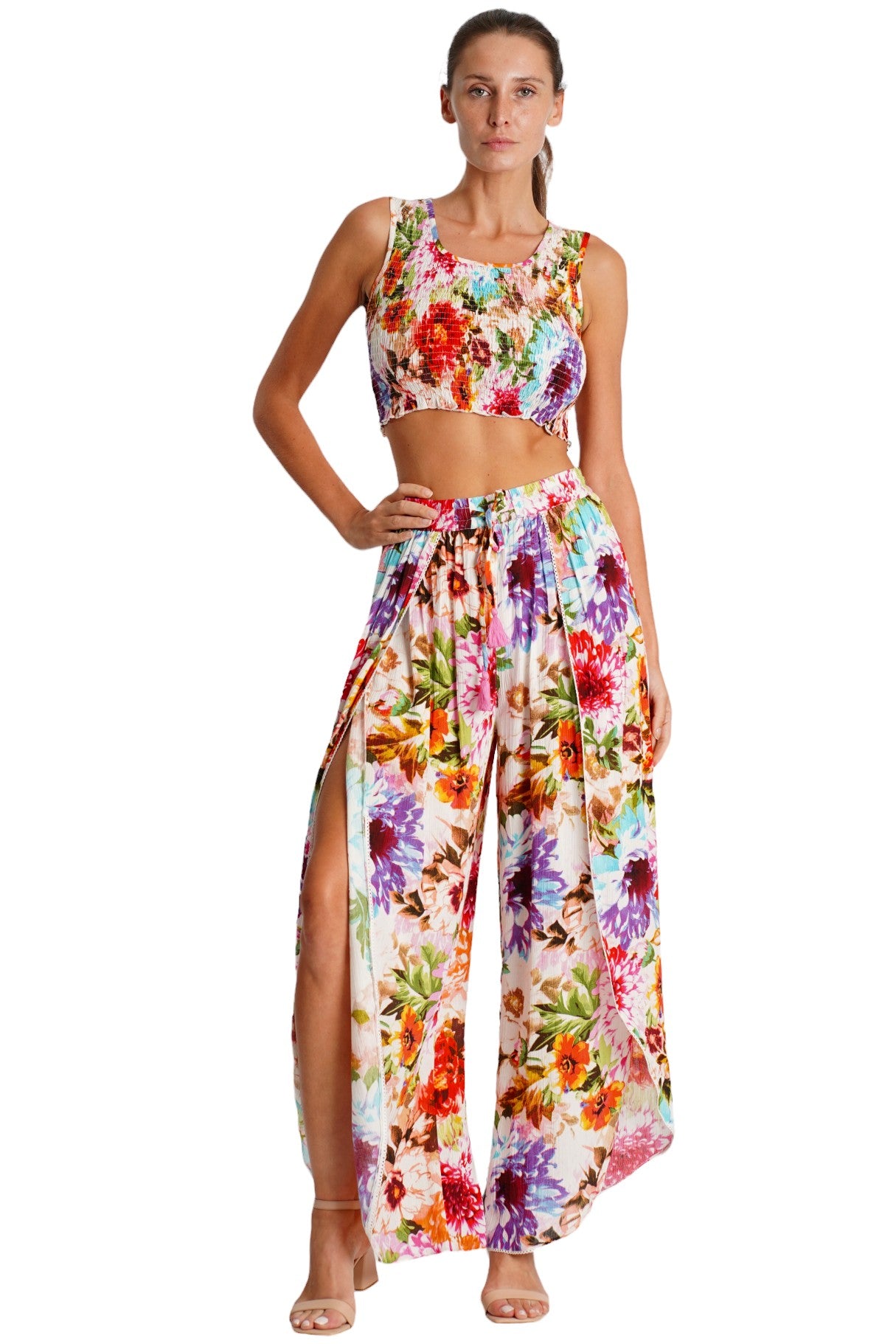 Split Pants 2 Pc Set