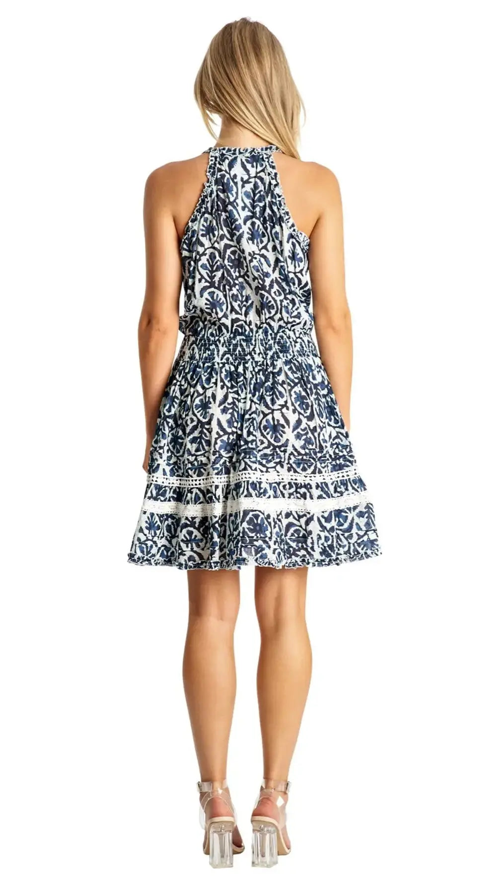 Short Sleeveless Mini Dress for summer evenings La Moda Clothing Beach Dress