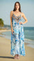 Spaghetti Strap Maxi Resort Dress with Front Pockets